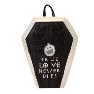 Loungely NYCC LE NBC Jack & Sally Figural Coffin Mini Backpack- NWT